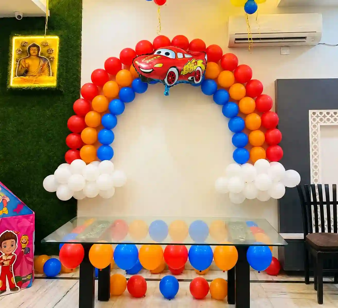 Car Theme Hall Decoration